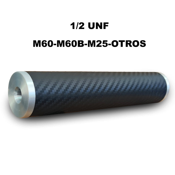 Silenciador 1/2 UNF M60 M25 AIRSOFT