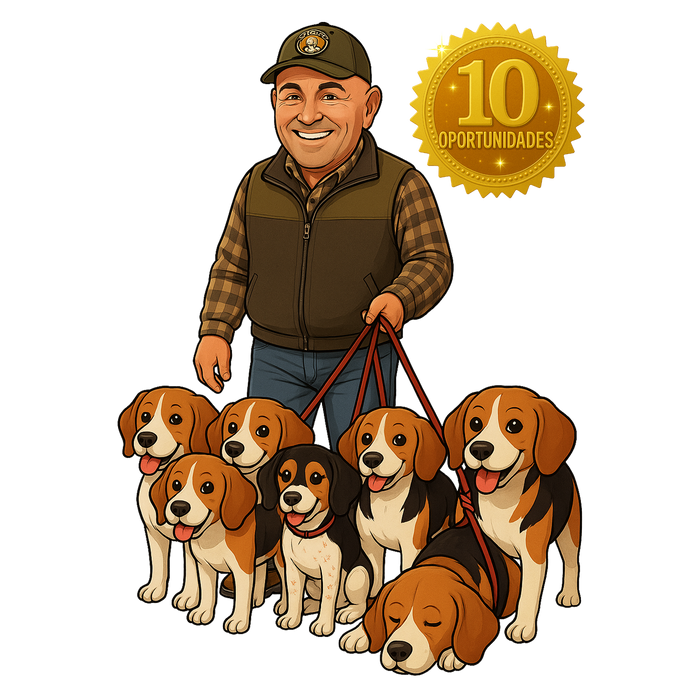 PREVENTA STICKER RIFA AÑO 2026 CACERIA BEAGLE CHILE