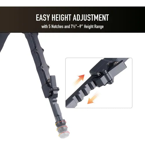 Bipode Tipo Accutac Para Rifle Caza Rifles Bípode - Imagen 7